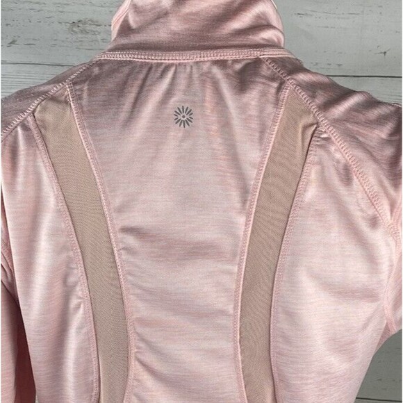 Tangerine Women’s Athletic Jacket Small Pink Full Zip Vented Thumbholes Pockets - Picture 10 of 12